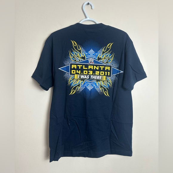 WWE WrestleMania XXVII Graphic T-Shirt Size M Navy Wrestling Fan Tee Cotton - Picture 6 of 6